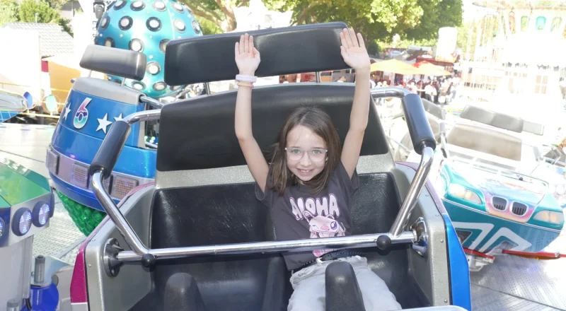 Emma im "Brakdance" auf der Wertheimer Messe.
